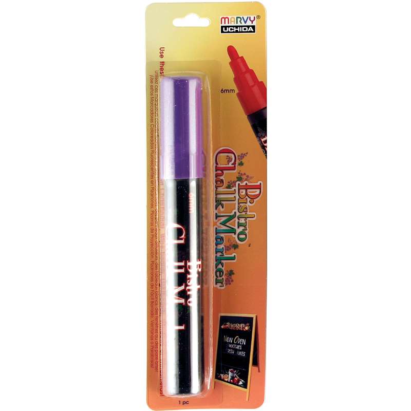 Bistro Chalk Marker 6mm Bullet Tip Violet