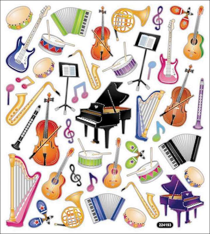 Multicolored Stickers Orchestra