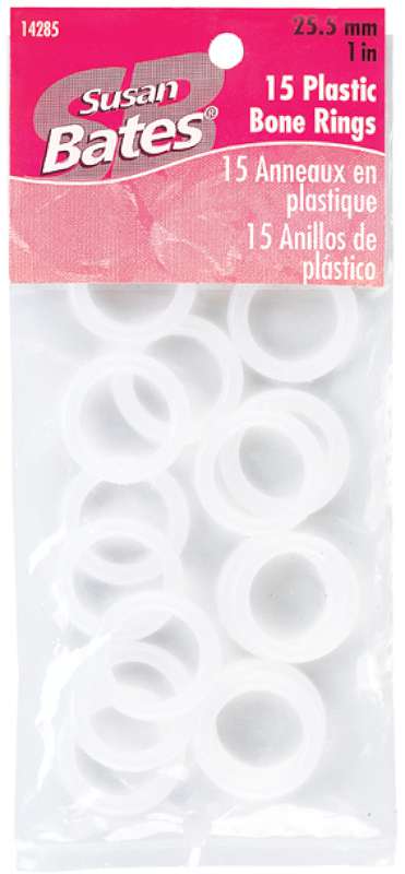 Plastic Bone Rings 1" 15/Pkg