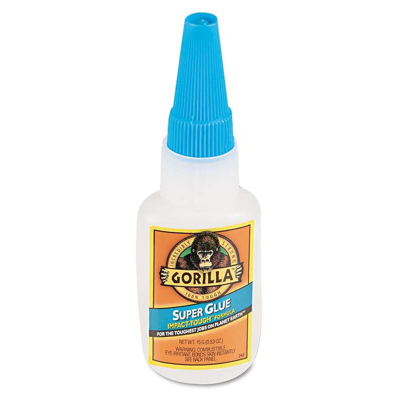 Gorilla Glue® Instant Bond Superglue, 15 g Bottle, Translucent