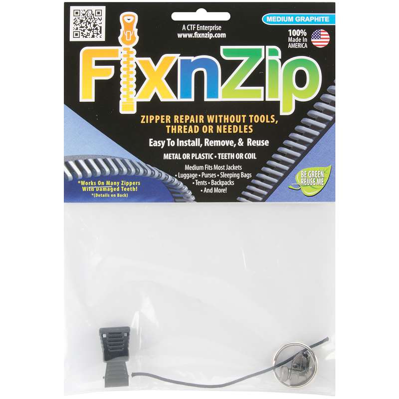 FixnZip Zipper Repair Medium Graphite