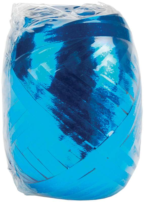 Flat Curling Ribbon .1875"X66' Royal Blue Glitter