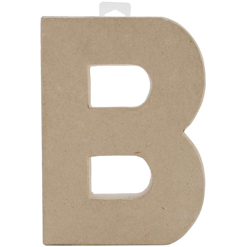 Paper-Mache Letter 8"X5.5" B