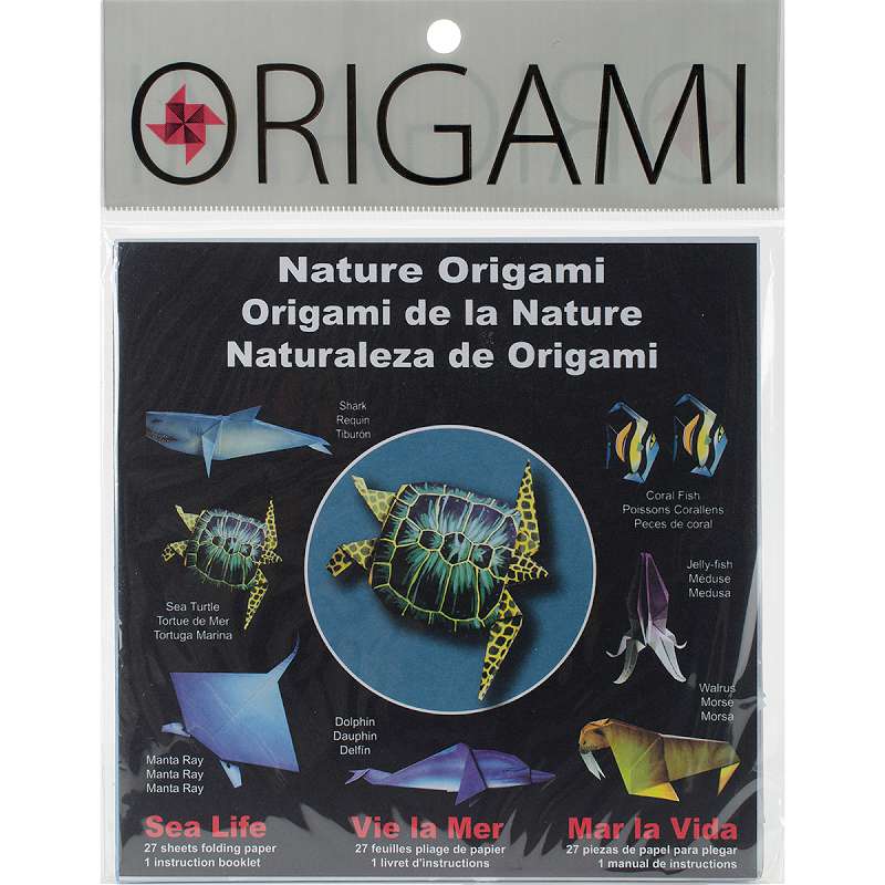 Fold 'Ems Origami Paper 6"X6" 27/Pkg Sea Life, 9 Designs/3 Each