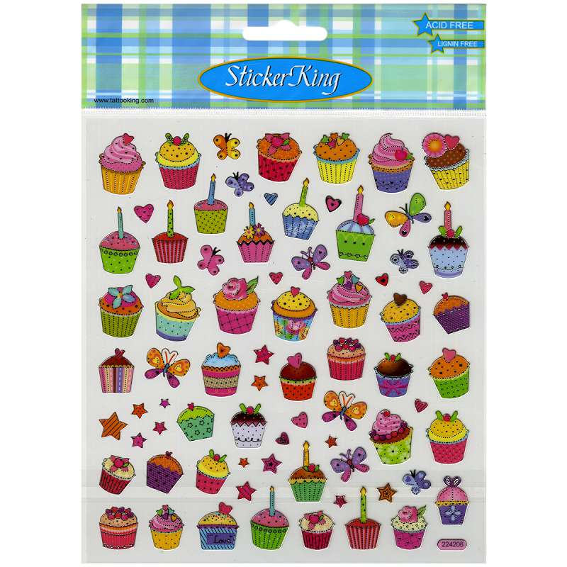 Multicolored Stickers Sweet Time