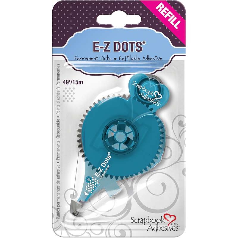 Scrapbook Adhesives E-Z Dots Permanent Adhesive Refill Permanent, 49', Use In 12026