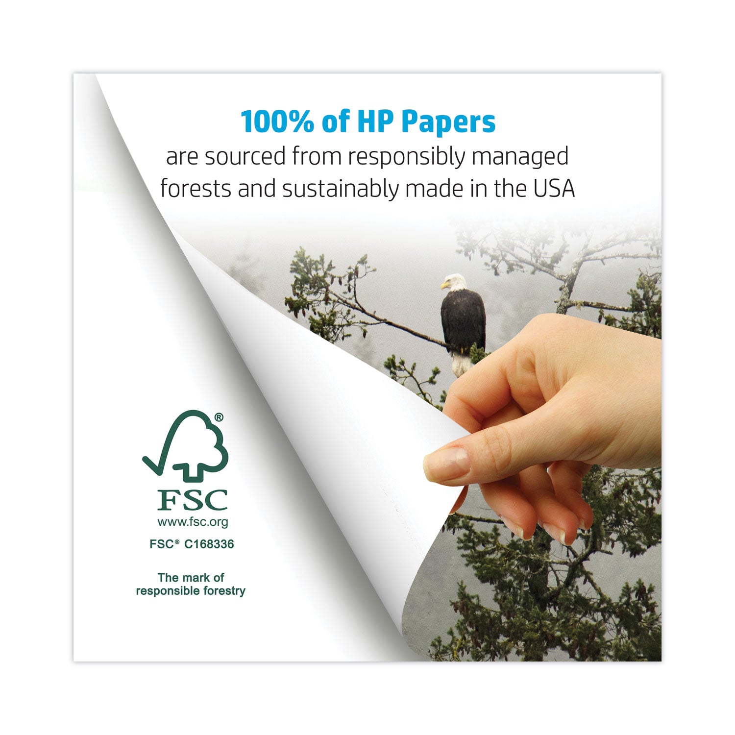 HP Office Ultra-White Paper, 92 Bright, 20lb, 11 x 17, 500/Ream