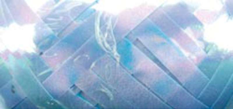Flat Curling Ribbon .1875"X66' Light Blue Iridescent