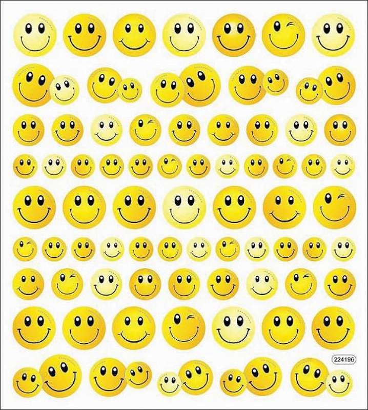 Multicolored Stickers Smiles Happen!