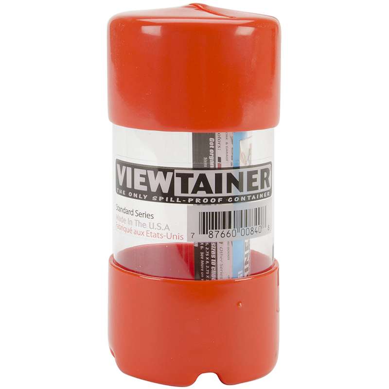 Viewtainer Slit Top Storage Container 2"X4" Orange