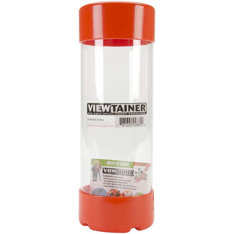 Viewtainer Slit Top Storage Container 2.75"X8" Orange