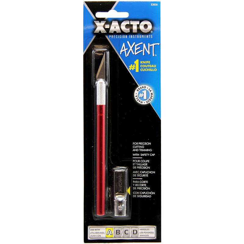 X-ACTO(R) AXENT #1 Craft Knife W/Cap Red