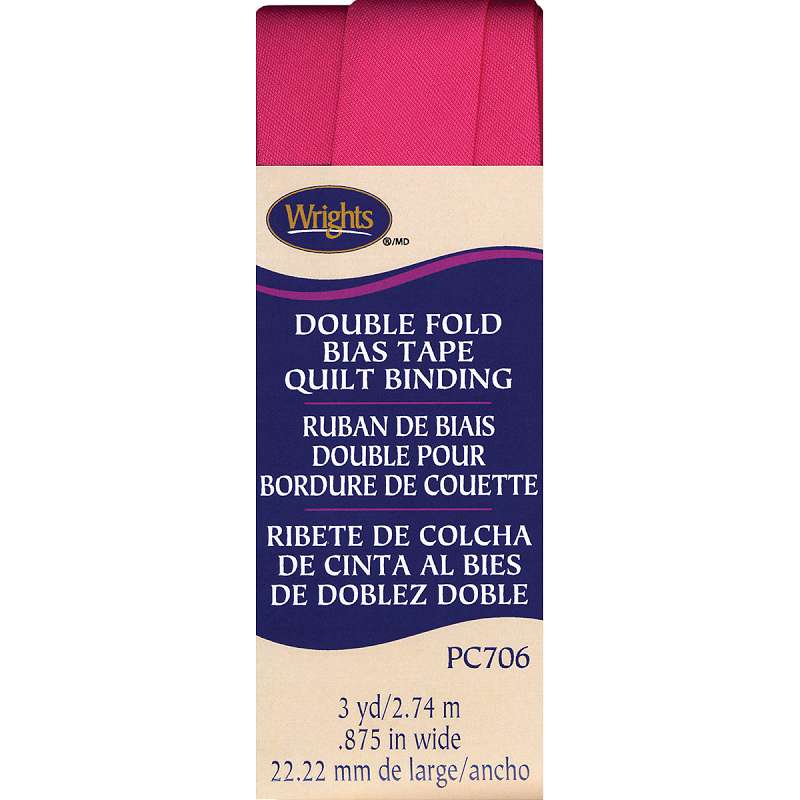 Double Fold Quilt Binding 7/8"X3yd Berry Sorbet