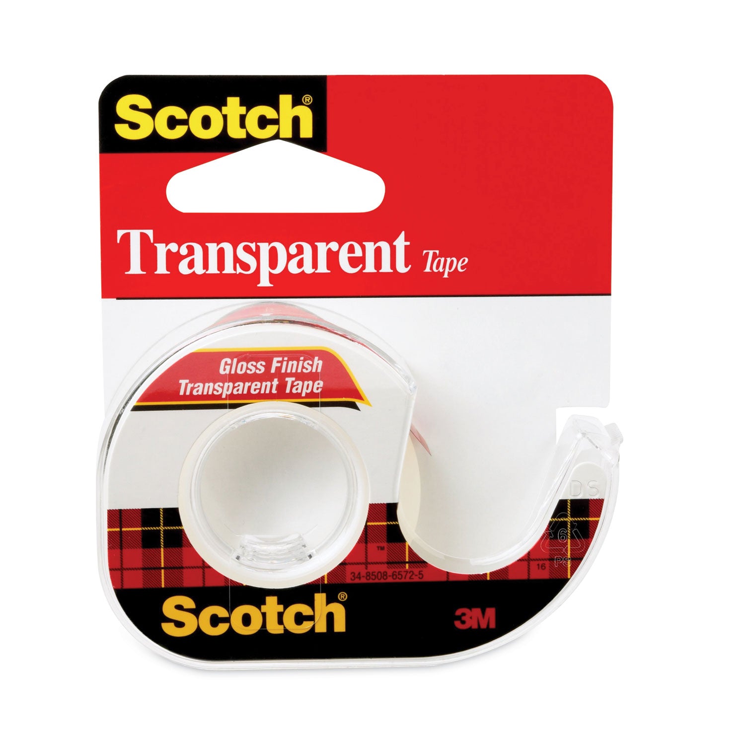 Scotch Transparent Tape Gloss .5"X500"