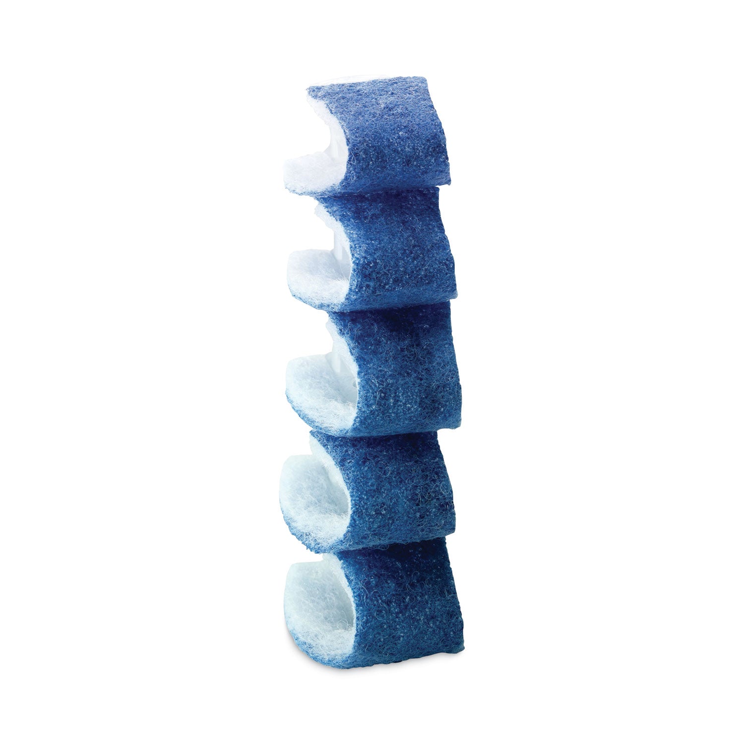 Scotch-Brite™ Disposable Toilet Scrubber Refill, Blue/White, 6/Pack