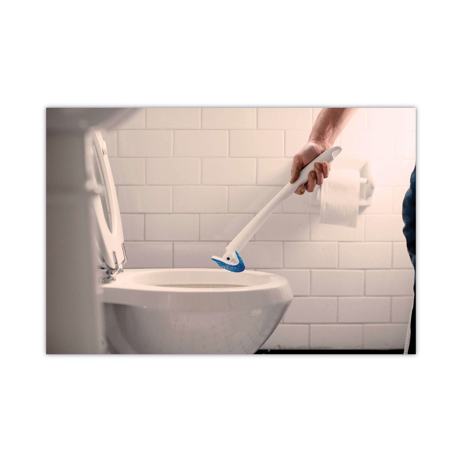 Scotch-Brite™ Disposable Toilet Scrubber Refill, Blue/White, 6/Pack