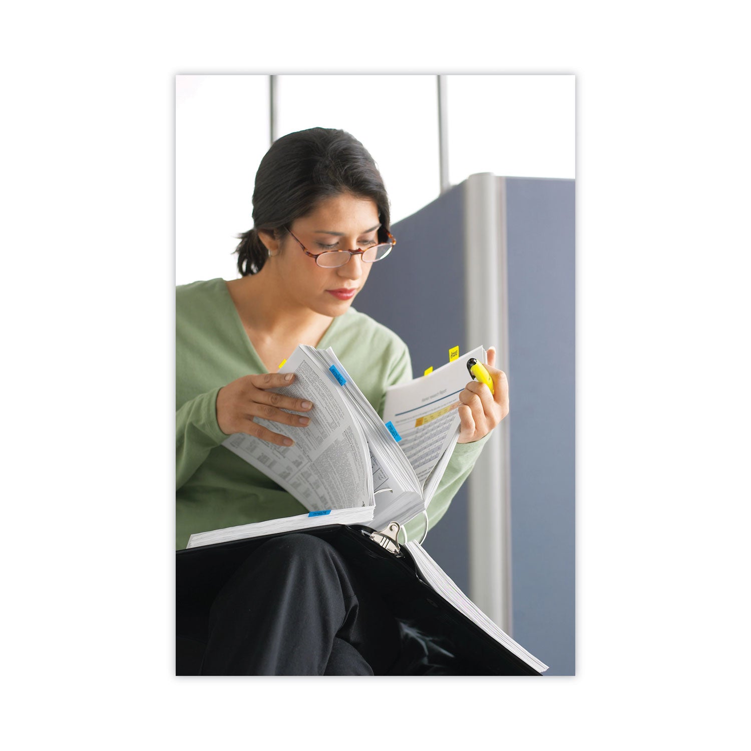 Post-it® Flags Page Flag Value Pack, Assorted, 96 1/2" Arrow, 100 1" Flags, 12 2" Filing Tabs