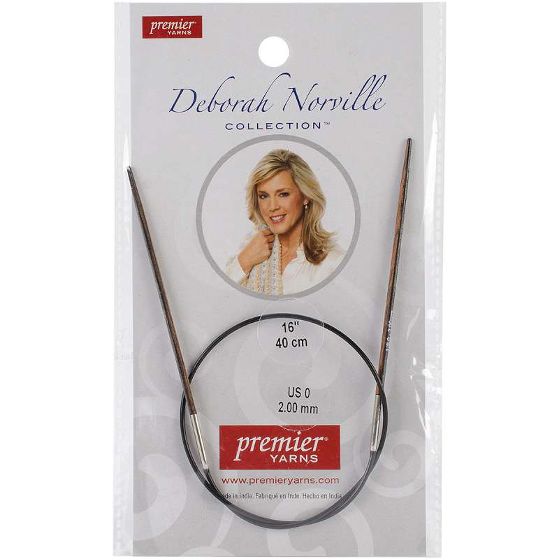 Deborah Norville Fixed Circular Knitting Needles 16" Size 0/2mm