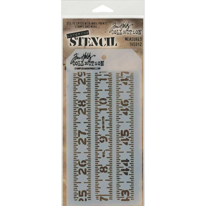 Tim Holtz Layered Stencil 4.125"X8.5" Measured