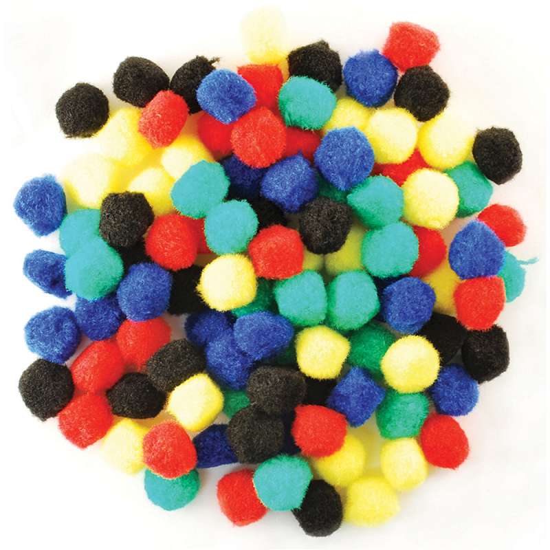Pom-Poms .75" 100/Pkg Primary