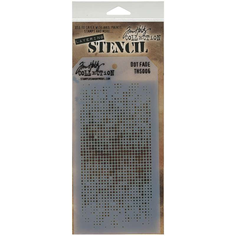 Tim Holtz Layered Stencil 4.125"X8.5" Dot Fade
