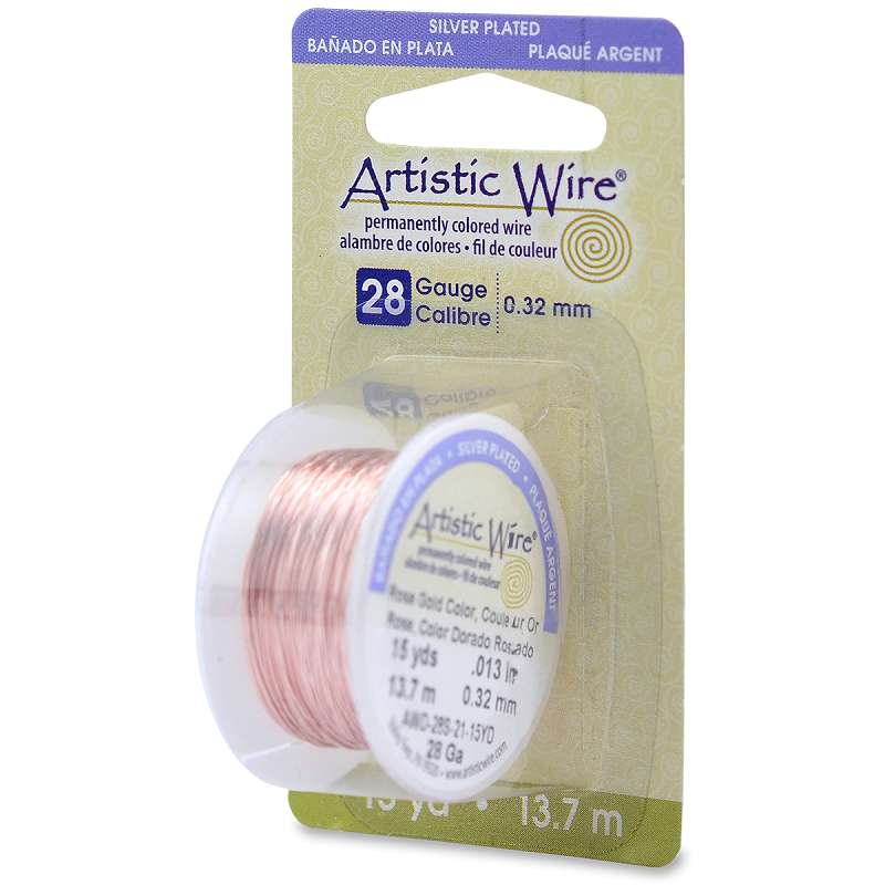 Artistic Wire 28 Gauge 15yd Rose Gold
