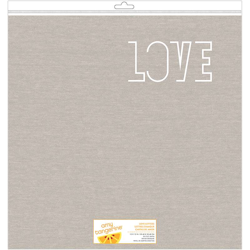 Cut & Paste Double-Sided Die-Cut Cardstock 12"X12" Love Letter