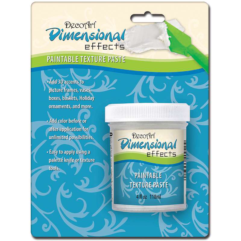 Dimensional Effects Texture Paste 4oz Carded White