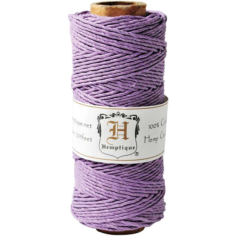 Hemp Cord Spool 20lb 205' Lavender