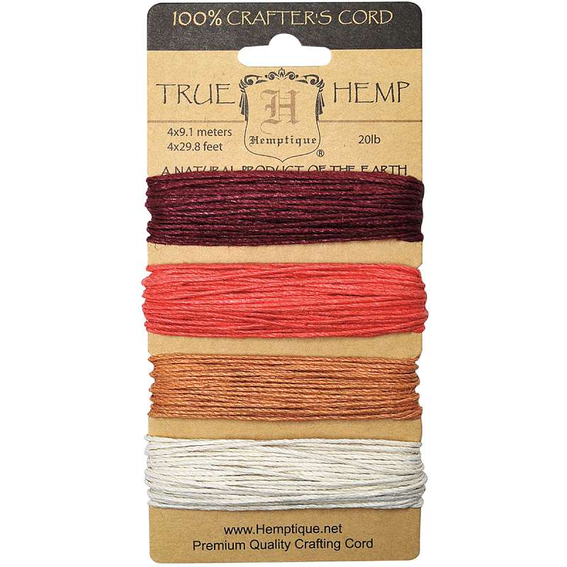 Hemp Cord 20lb 120' Coral Reef
