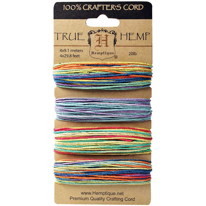 Hemp Cord Variegated 20lb 120' Variegated #2