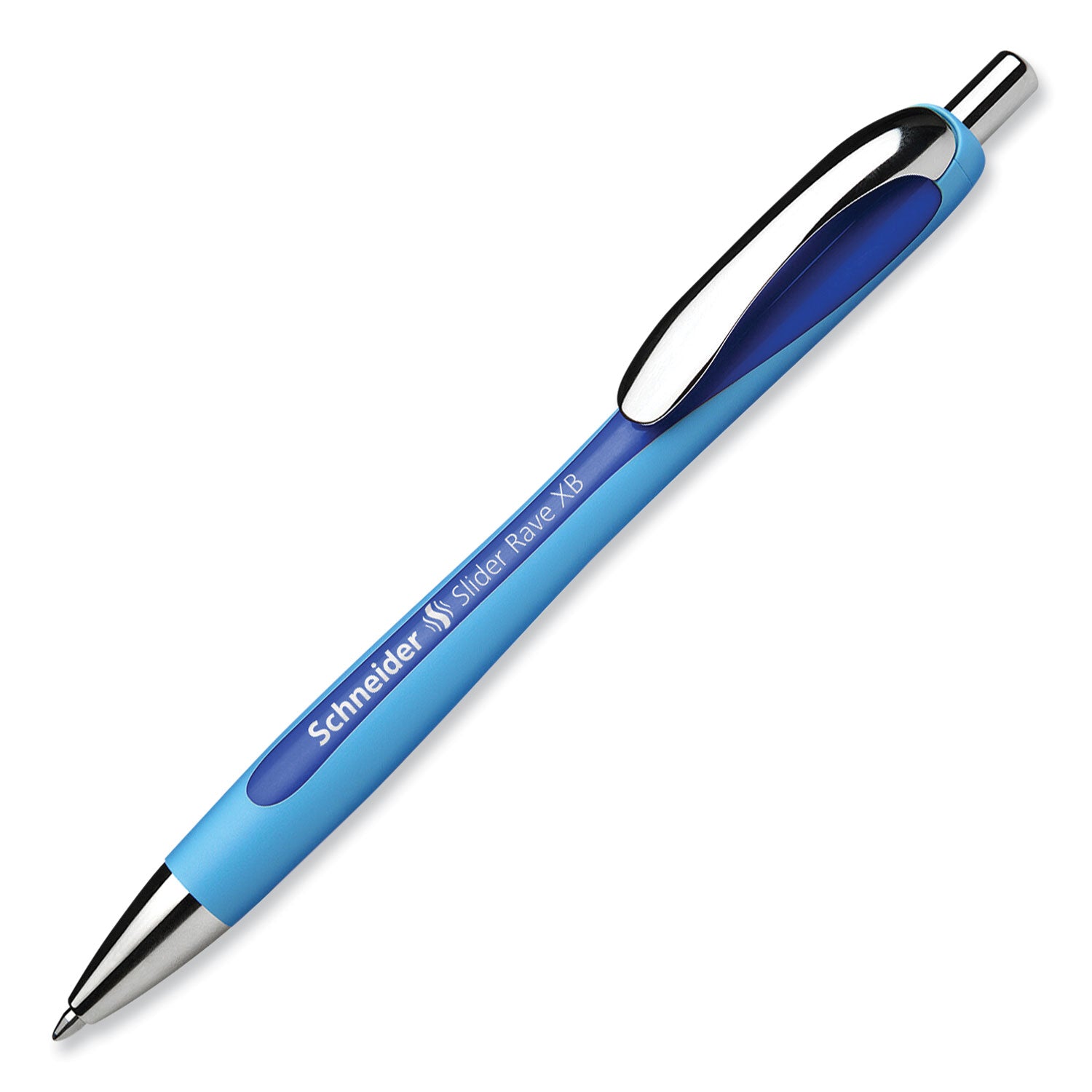 Schneider Rave XB Retractable Ballpoint Pen, 1.4mm, Blue Ink