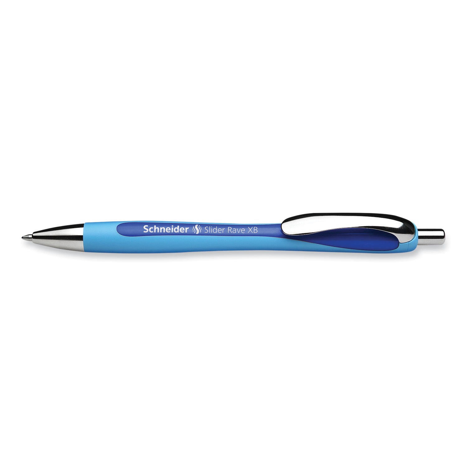 Schneider Rave XB Retractable Ballpoint Pen, 1.4mm, Blue Ink