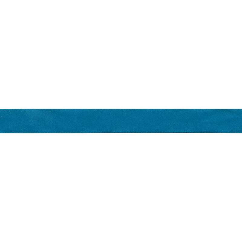 Single Face Satin Ribbon 5/8"X18' Tornado Blue