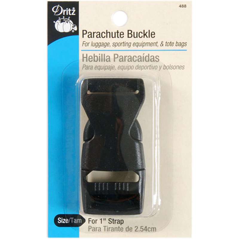 Parachute Buckle For 1" Strap Black