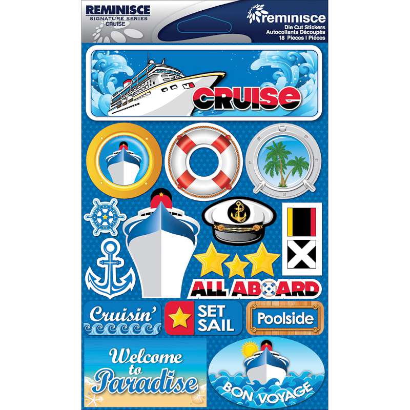 Signature Dimensional Stickers 4.5"X6" Sheet Cruise