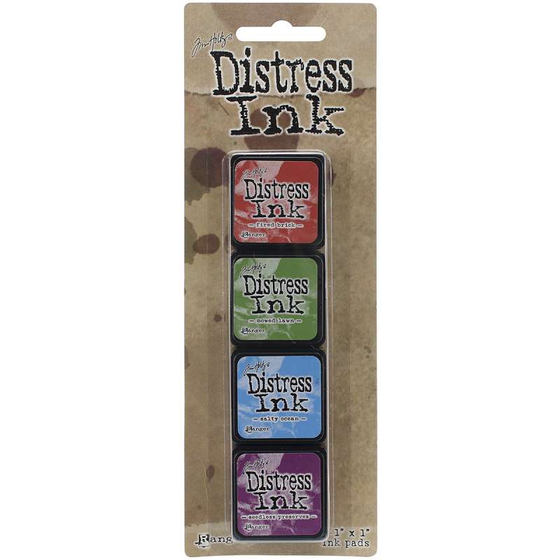 Distress Mini Ink Pads 4/Pkg Kit 2