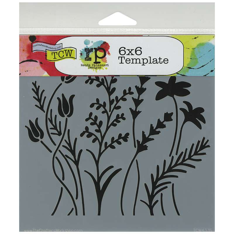 Crafter's Workshop Template 6"X6" Wildflowers