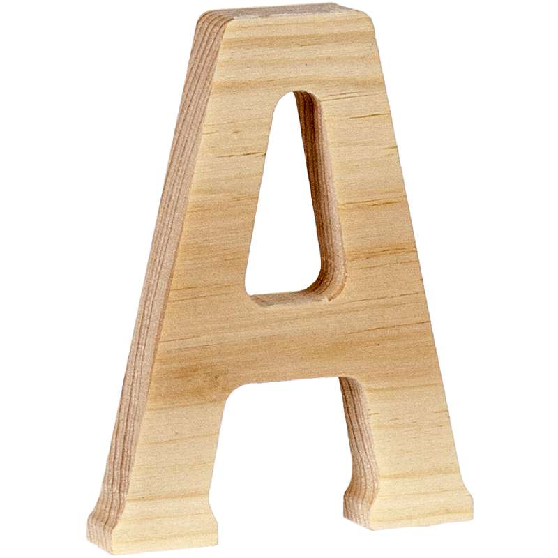 Wood Letter 5" A