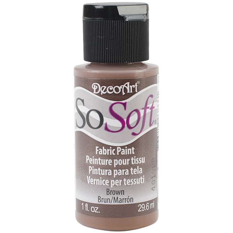 SoSoft Fabric Acrylic Paint 1oz Brown