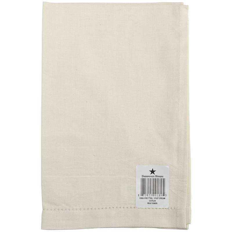 Cotton/Linen Blend Hand Towel 17"X27" Cream