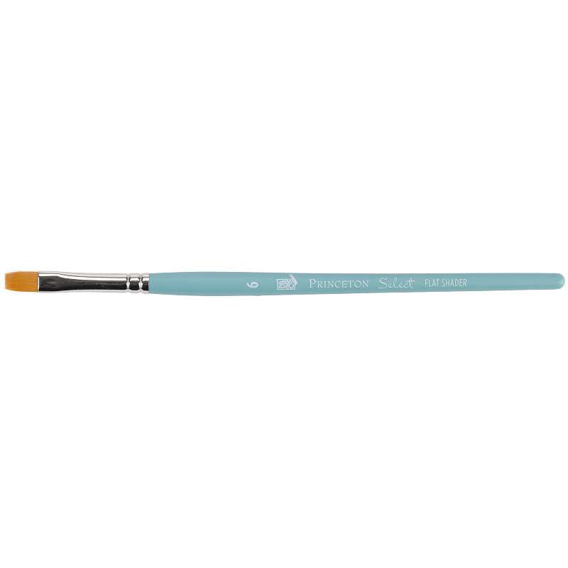Select Synthetic Brush Flat Shader Size 6