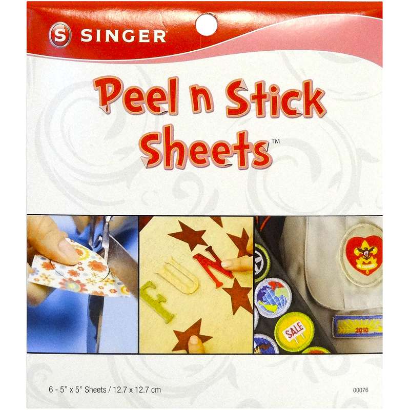 Peel N Stick Sheets 5"X5" 6/Pkg Clear