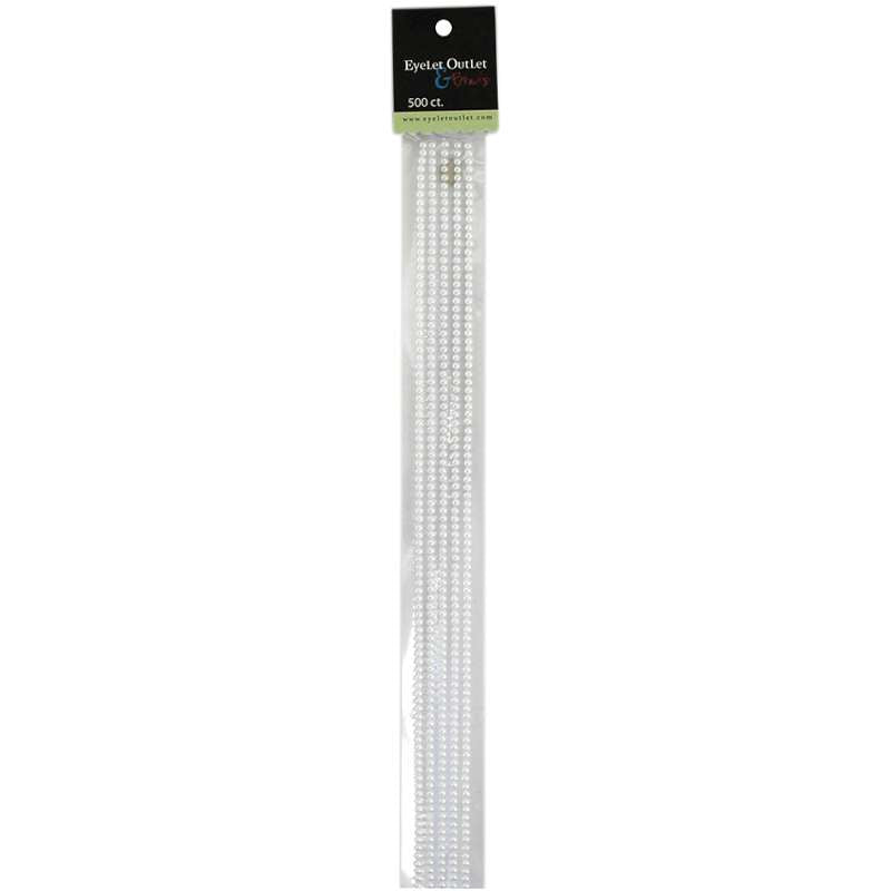 Bling Self-Adhesive Pearl Strips 12" 5/Pkg White