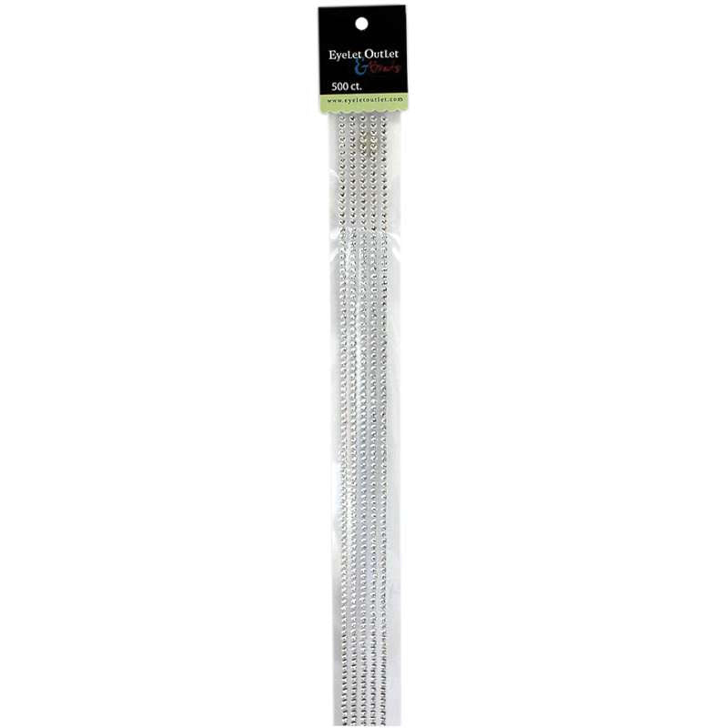 Bling Self-Adhesive Jewel Strips 12" 5/Pkg Clear
