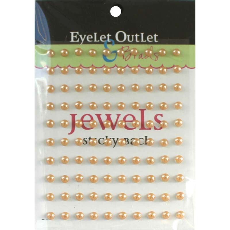 Bling Self-Adhesive Pearls 5mm 100/Pkg Brown