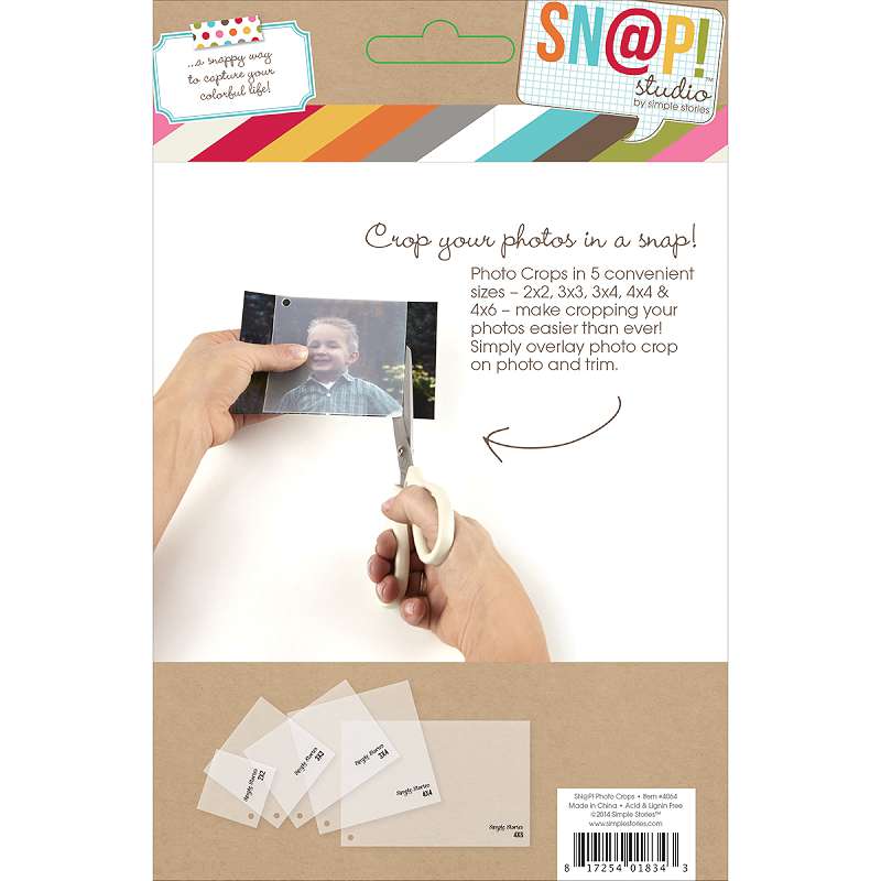 Sn@p! Photo Crops 5/Pkg Square & Rectangle