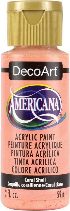 Americana Acrylic Paint 2oz Coral Shell - Opaque