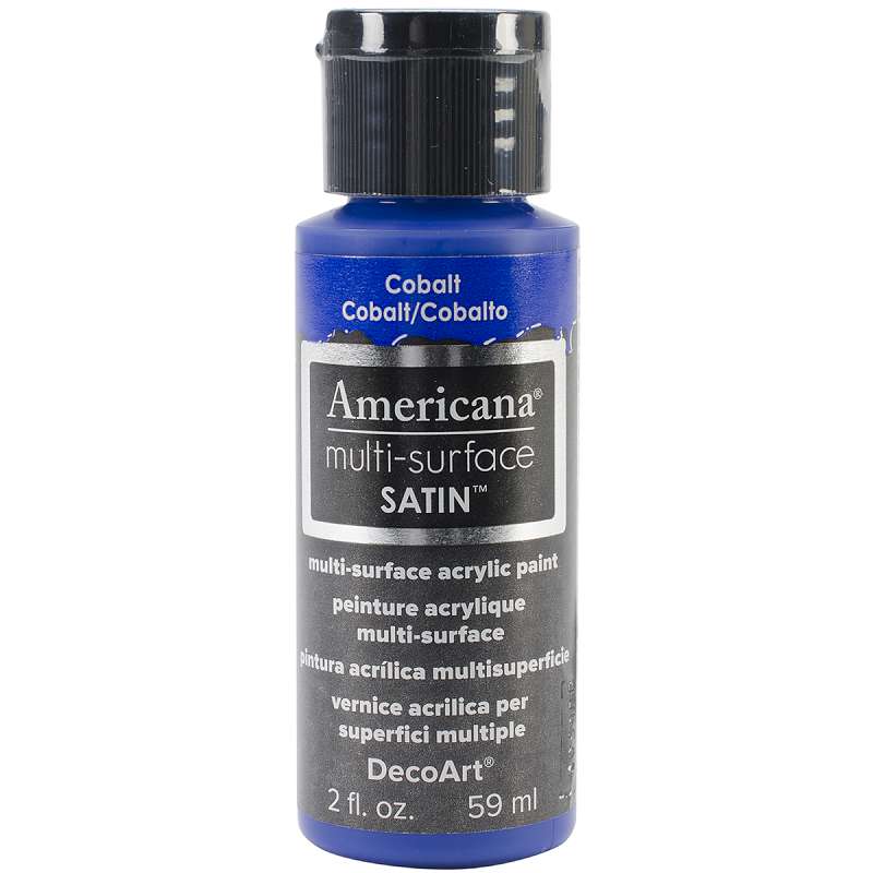 Americana Multi-Surface Satin Acrylic Paint 2oz Cobalt