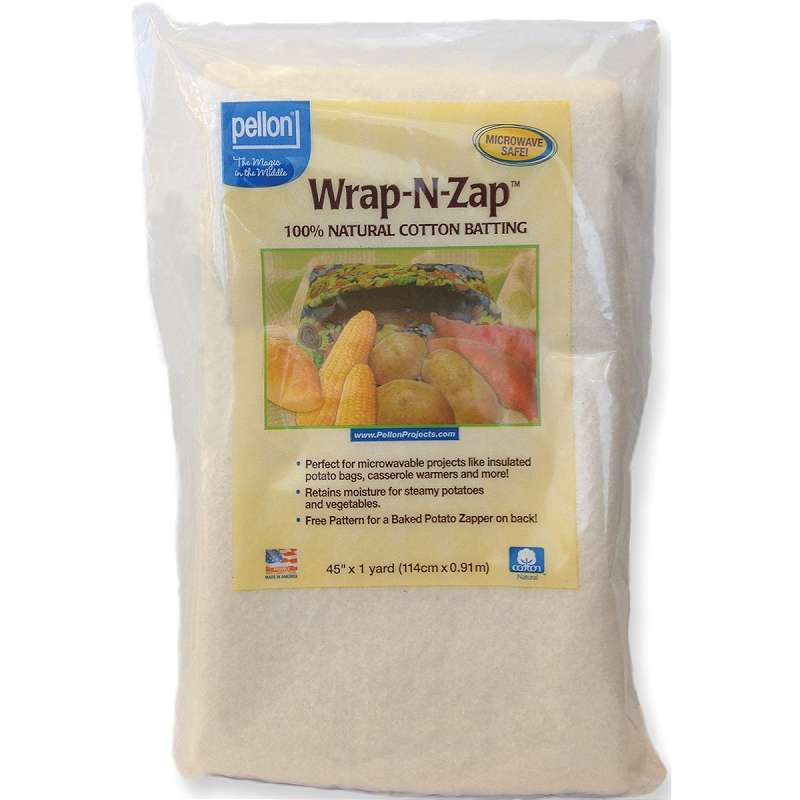 Wrap-N-Zap 100% Natural Cotton Batting 45"X36"